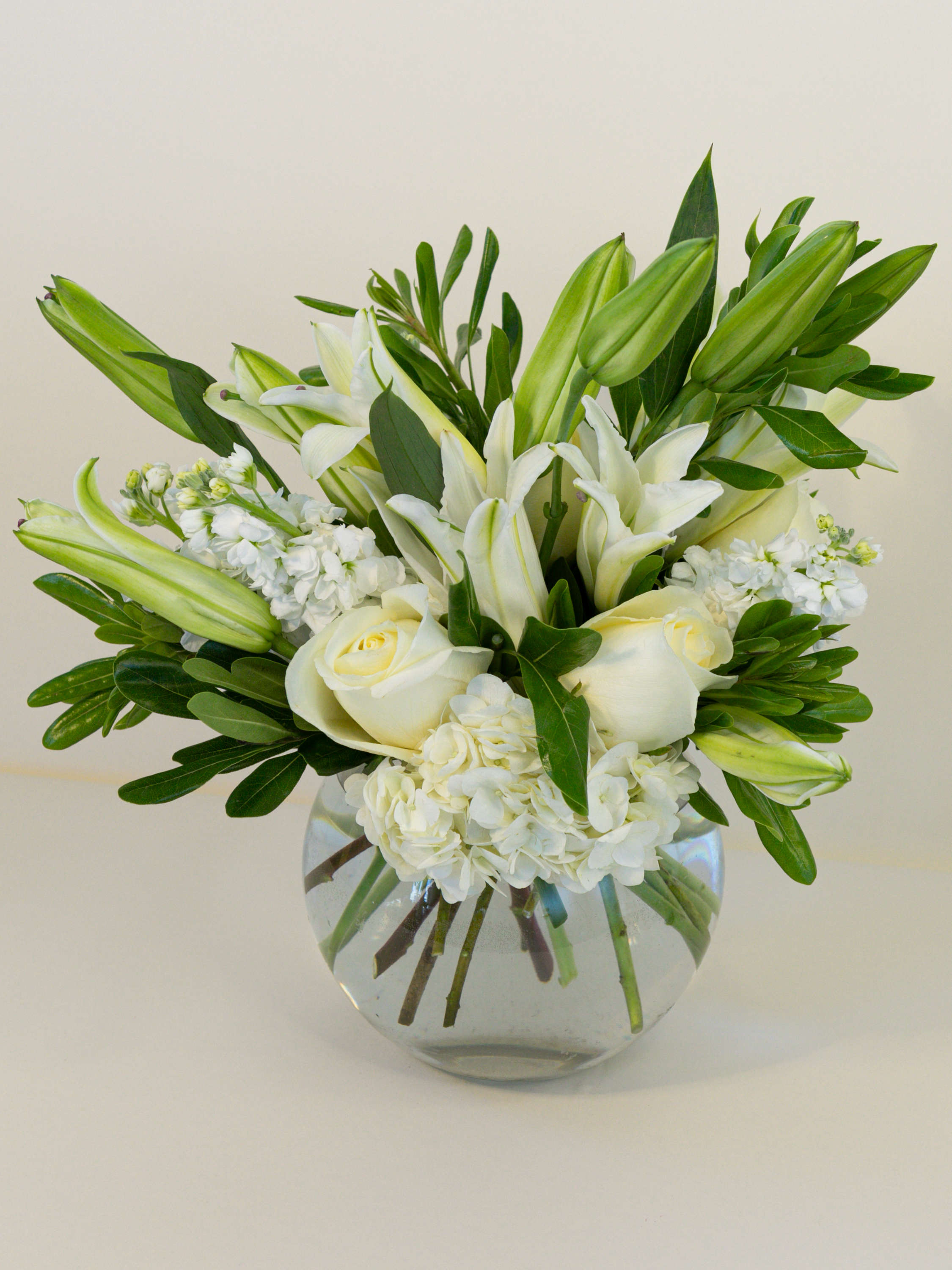 Flowers by Shirley - Christmas - FTD's Winter Elegance Bouquet - White and  Red Flower Arrangement