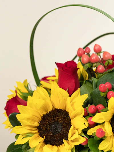 Sunflower & Roses Cube