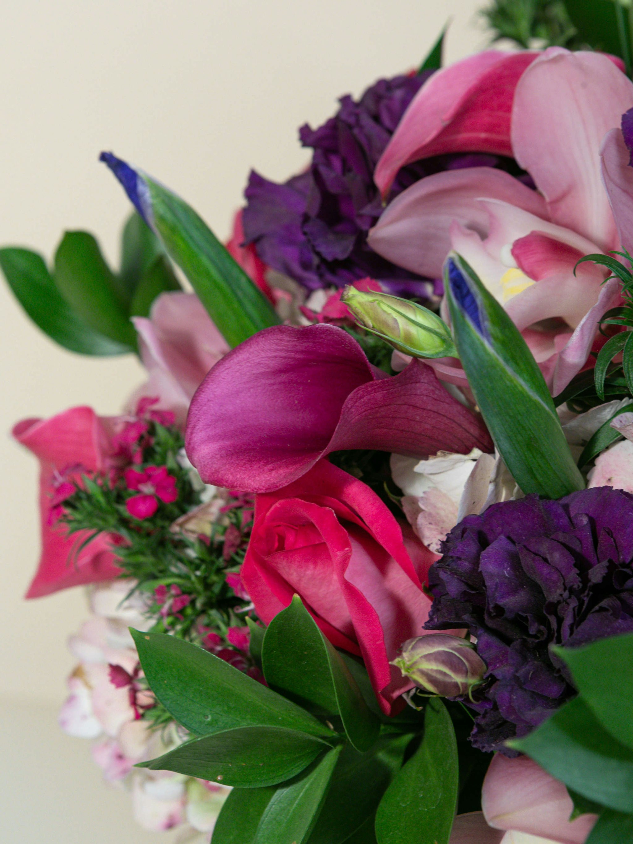 Purple & Pink Floral Bouquet French Florist Los Angeles, CA