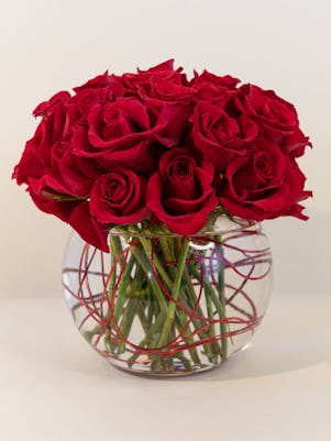 A Cluster of Romantic Red Roses