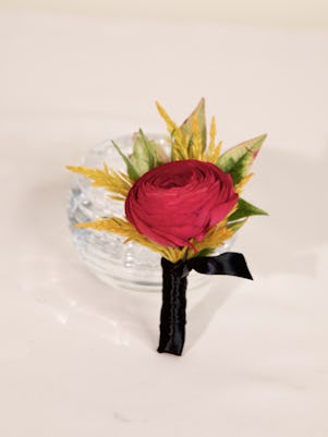 Bright and Colorful Boutonniere