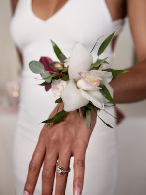 White and Pink Corsage