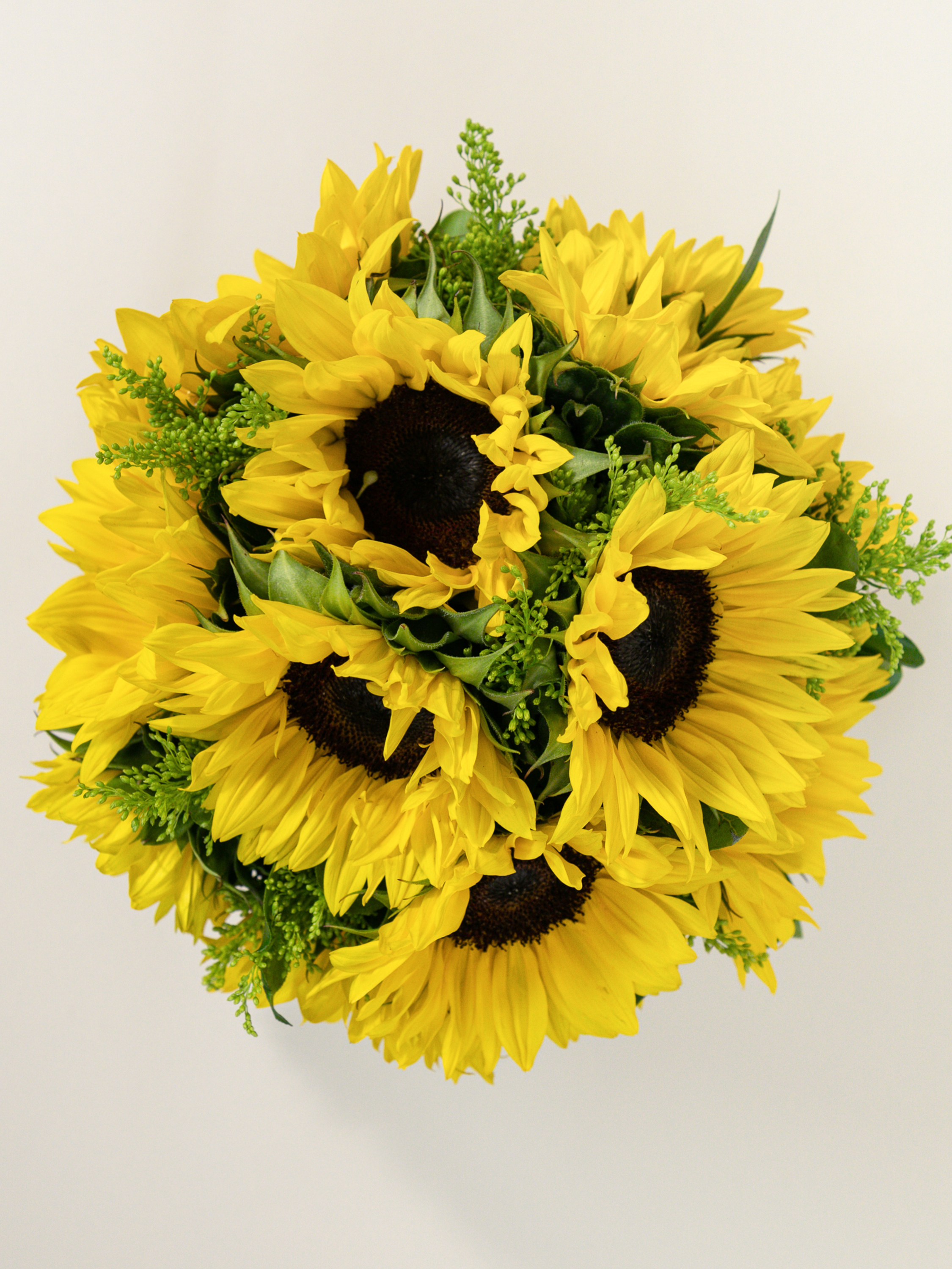Vase of Smiling Sunflowers Los Angeles, CA 1 Florist French Florist