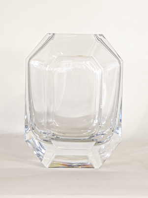 Baccarat Clear Octagone Vase