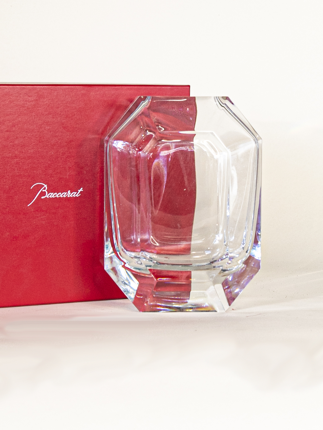 Baccarat Clear Octagone Vase | French Florist