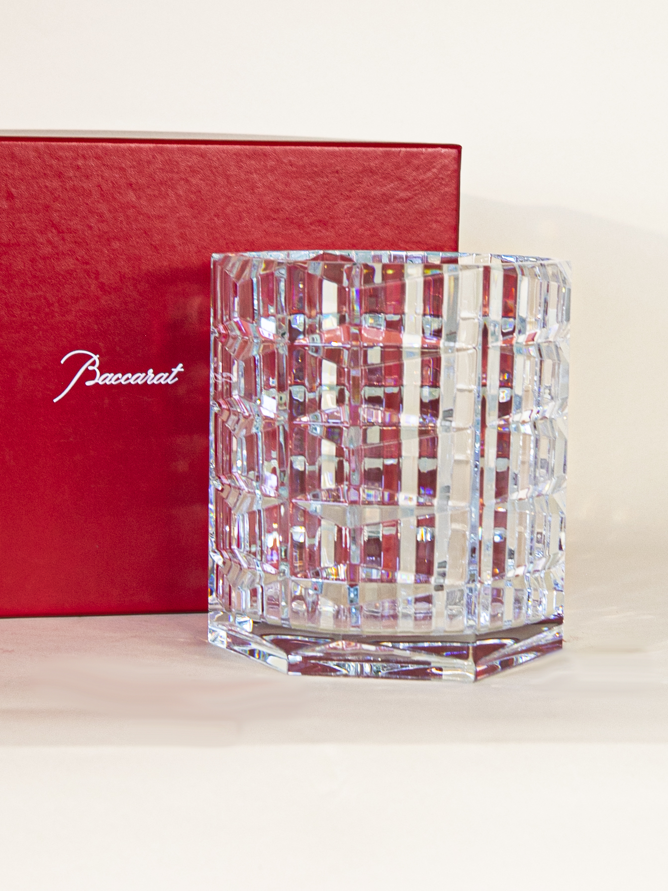 Baccarat - ppodda Old Baccarat Pomponne Wine Glass 4 Inch Hexagonal Base Cut