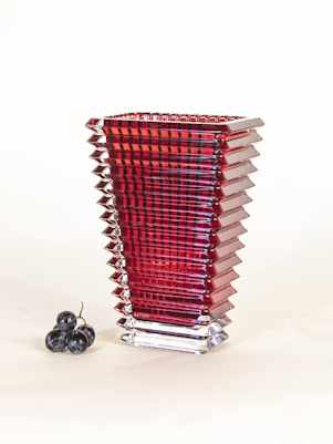 Baccarat Red Eye Vase (Rectangular)