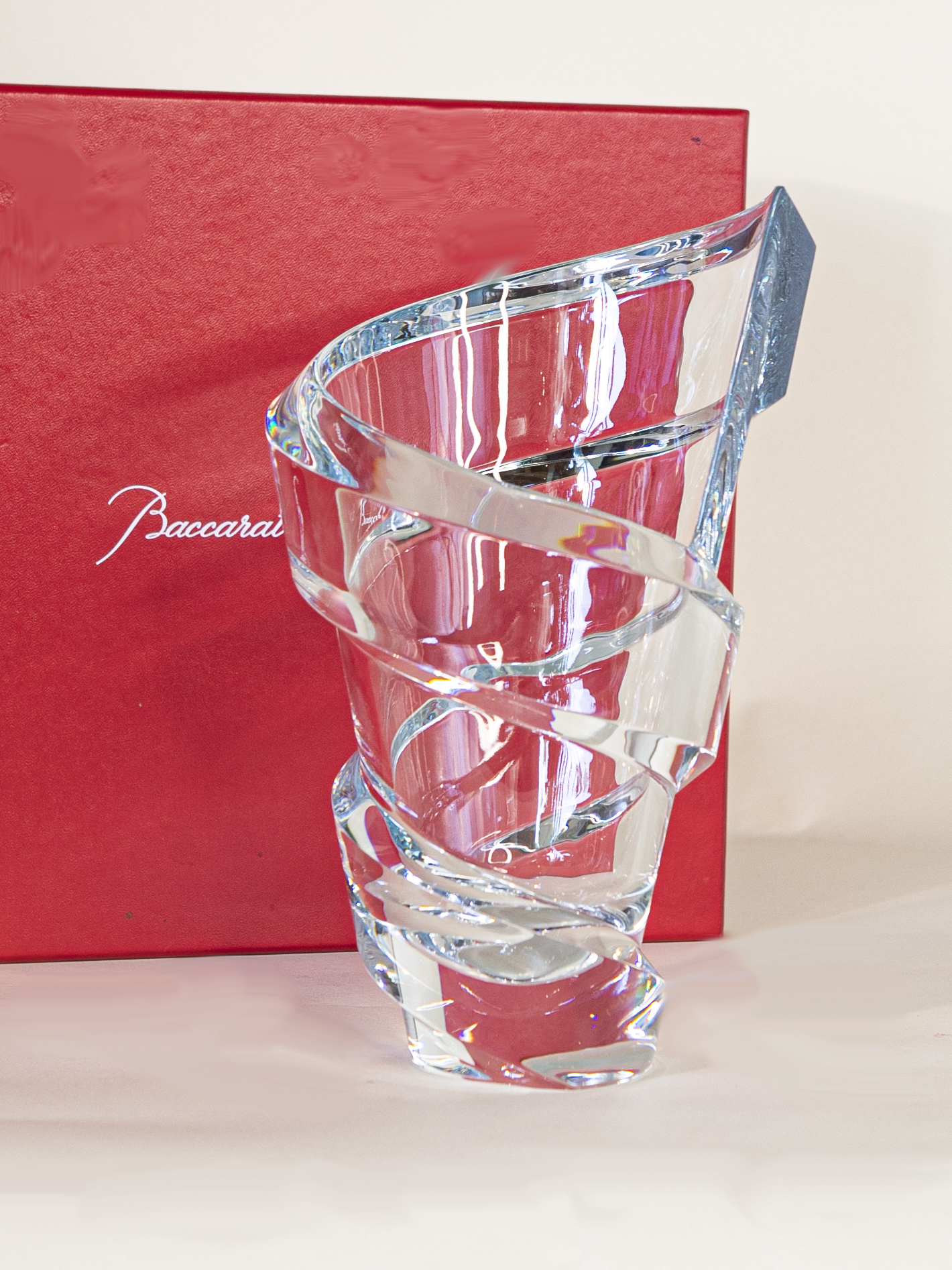Baccarat Vase Spirale バカラ スパイラル Baccarat Spirale Vase | French Florist