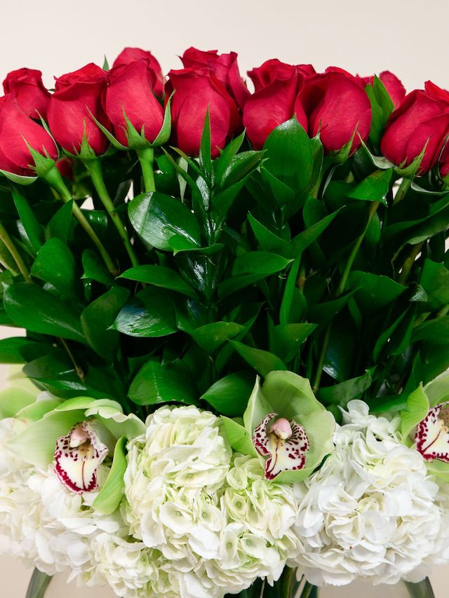 Luxury bouquet of roses