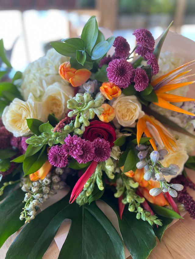 Multi colored flower bouquet